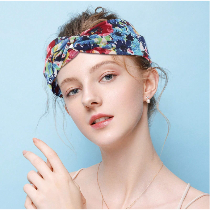 3-Pack Kleurrijke Elastische Hoofdbanden voor Vrouwen en Meisjes: Turban Stijl Haarbanden voor Sport, Yoga en Hardlopen - Non-Slip en Comfortabel