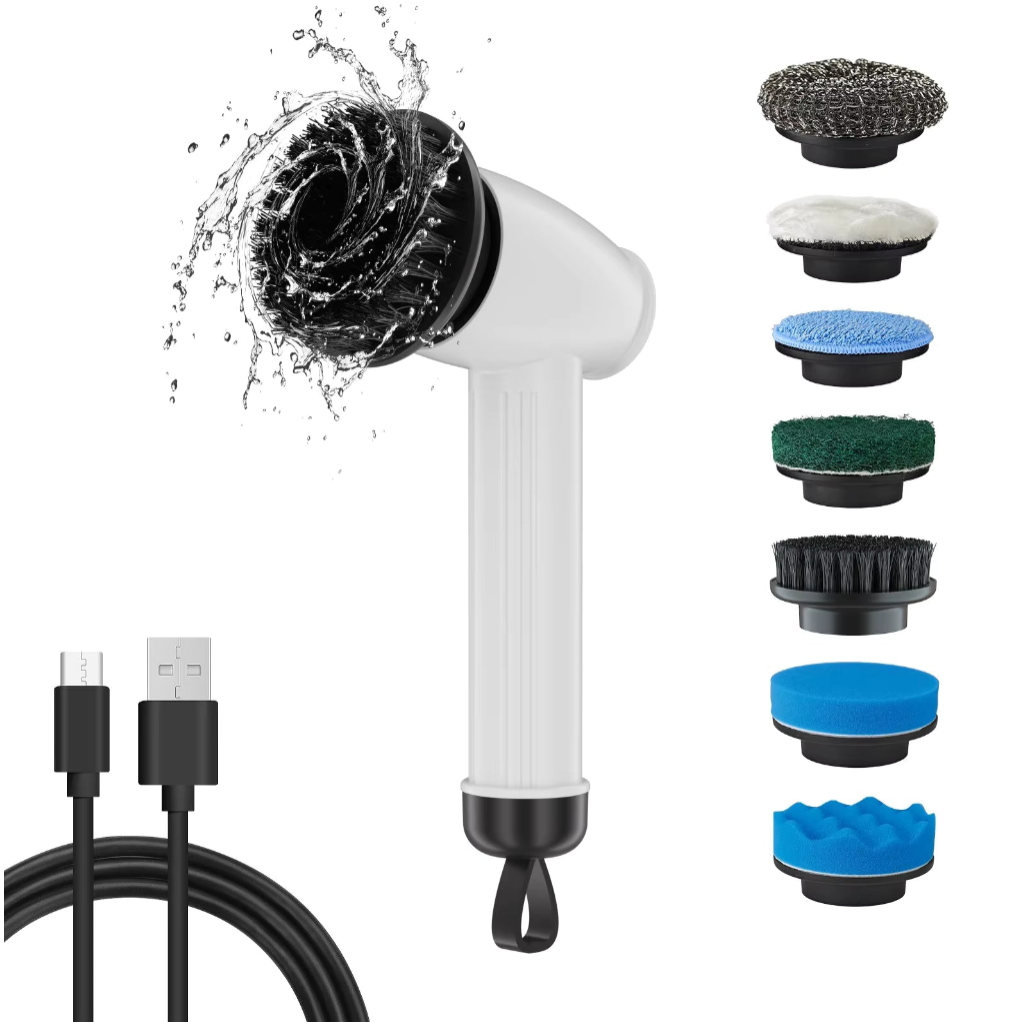 Draadloze Auto Polijstmachine – Elektrische Accu Polisher met Verstelbare Snelheid, Digitale Display &amp; IPX8 Waterdicht – Compacte Autowax- &amp; Polijstset (1200mAh x2 Batterij)