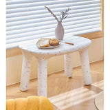 Nordic Kinder Tafel – Lage, Veilige en Schattige Kindertafel – Milieuvriendelijk Polyethyleen – Afgeronde Hoeken – Wit – 75 × 54 × 49,5 cm