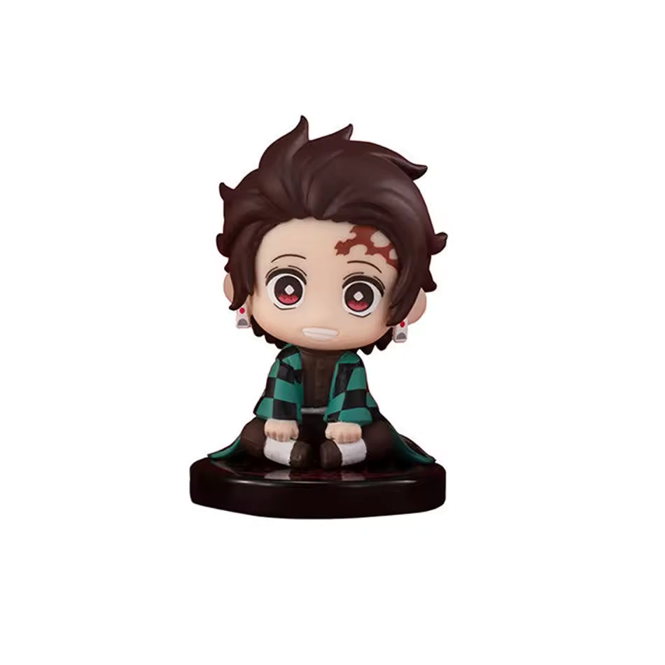 6 Stuks - Demon Slayer Anime Figuren Cake Toppers - PVC Mini Figuurtjes 7 cm - Manga Personages Taartdecoratie - Anime Poppetjes voor Taart Cupcakes Muffins - Miniatuur Verzamel Figuren Feestdecoratie en DIY Sleutelhanger