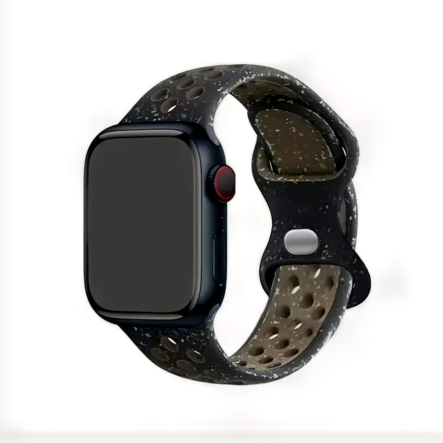 Vervangende Sportarmband Voor Apple Watch - Gerecycled Siliconenmateriaal - Ademend en Waterbestendig - Uniek Ontwerp Met Kleurrijke Vlokken - Geschikt Voor Apple Watch 38mm/40mm/41mm Series - Comfortabel en Duurzaam