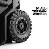 ToughBuilt  Rolling Tool Box 70L – Verrijdbare Gereedschapskoffer Met 22cm Wielen – IP65 Waterdicht – Gereedschapswagen Met Staalversterkt Deksel, Accessoirerails, Uittrekbare Greep &amp; Interne Tray – Stapelbaar Opslagsysteem Voor Professionals