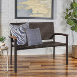 BRUBAKER Milano – Inklapbare Ronde Tafel – Ø 70 cm – Glazen Tafelblad – Metaal – Weerbestendig – Antraciet – Te Gebruiken als Bijzettafel of Eettafel – Voor Binnen en Buiten