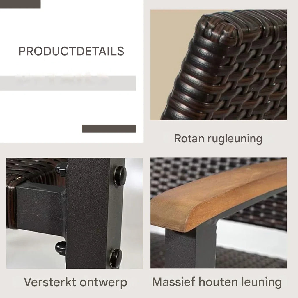BRUBAKER Milano – Inklapbare Ronde Tafel – Ø 70 cm – Glazen Tafelblad – Metaal – Weerbestendig – Antraciet – Te Gebruiken als Bijzettafel of Eettafel – Voor Binnen en Buiten