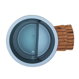 Horizon Cabins Cold Plunge Met Chiller – Model Stockholm | Custom IJsbad Met Geïntegreerde Smart Chiller (3–40°C) | Ook Te Gebruiken Als Mini Hottub | Inclusief Thermohout + Thermocover + Chiller Trap | Ice Bath Met App Controlled Koeler