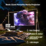 WEMAX S5 laser projector – smart beamer met Netflix – 1080P DLP projector 500 ISO lumen – ALPD technologie HDR10 – WiFi 2.4G 5G en Bluetooth – portable mini projector met Dolby audio – thuisbioscoop beamer met apps