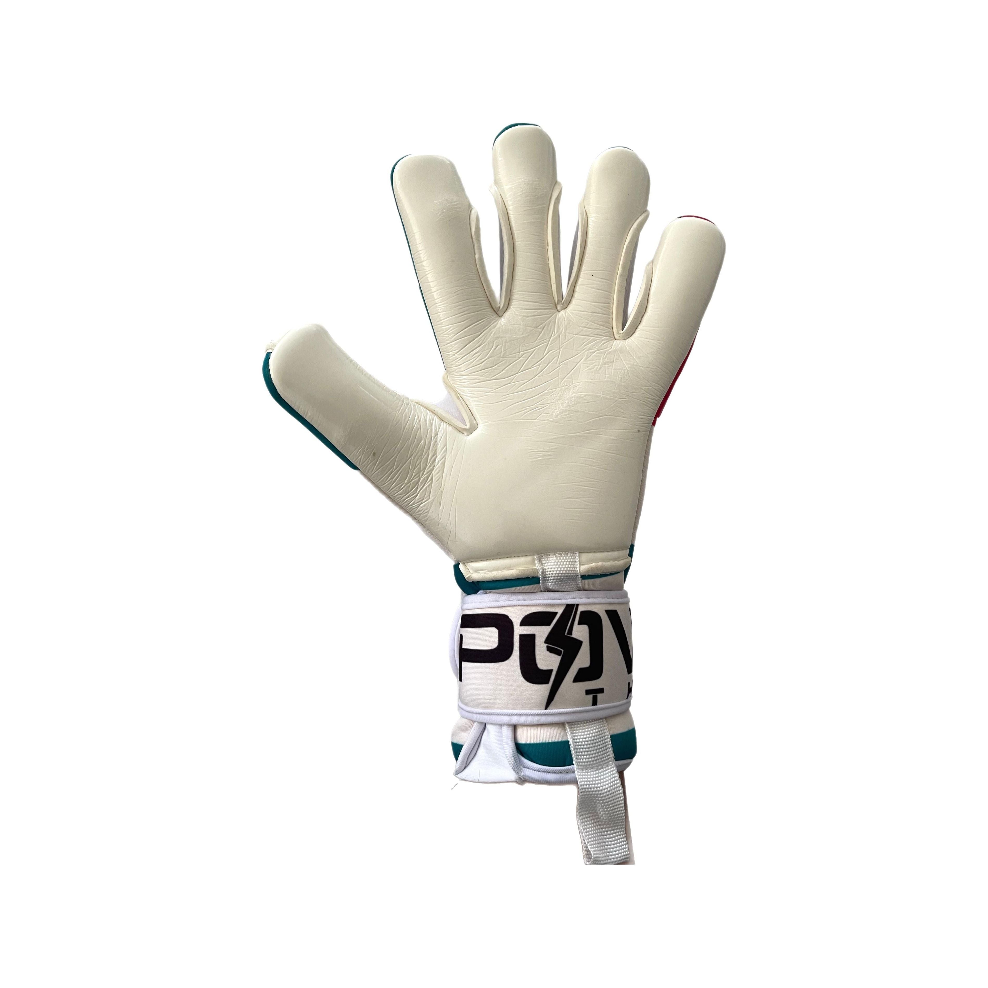 Power Thread - Professionele Keepershandschoenen - Maat 9 - 91% Polyester, 8% Elastaan, 1% Polyamide - Duurzame Duitse Latex Palm voor Superieure Grip - Ergonomisch Ontwerp met Vingerbescherming - Ademend met Luchtgaten