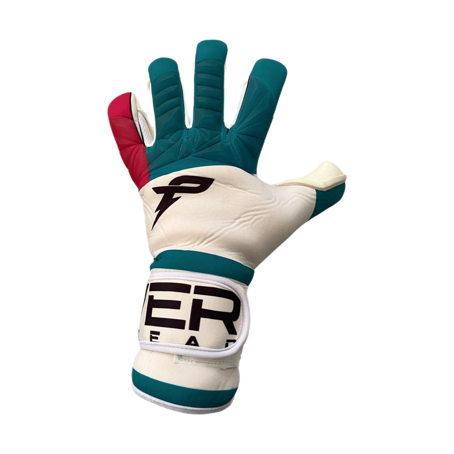Power Thread - Professionele Keepershandschoenen - Maat 9 - 91% Polyester, 8% Elastaan, 1% Polyamide - Duurzame Duitse Latex Palm voor Superieure Grip - Ergonomisch Ontwerp met Vingerbescherming - Ademend met Luchtgaten