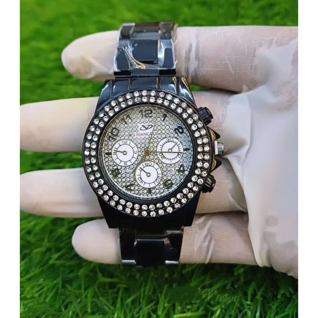 1-Stuks Herenhorloges Roestvrij Staal Datum Polshorloge Heren Analoge Quartz Horloges met Roestvrij Stalen Band Rechthoekige Kalender 3ATM Waterdichte Horloges Geschenken voor Mannen Multicolor