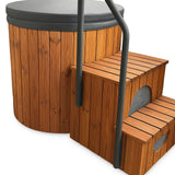 Horizon Cabins Cold Plunge Met Chiller – Model Stockholm | Custom IJsbad Met Geïntegreerde Smart Chiller (3–40°C) | Ook Te Gebruiken Als Mini Hottub | Inclusief Thermohout + Thermocover + Chiller Trap | Ice Bath Met App Controlled Koeler