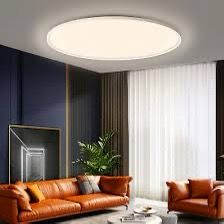 Paurller Smart LED Plafondlamp Moon Shadow Air520 — Ronde Ultradunne Armatuur — Dimbaar — Instelbare Lichtkleur en Helderheid — Slimme Bediening via App en Afstandsbediening — Ø 52 cm — Voor Woonkamer, Keuken en Slaapkamer