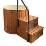 Horizon Cabins Cold Plunge Met Chiller – Model Stockholm | Custom IJsbad Met Geïntegreerde Smart Chiller (3–40°C) | Ook Te Gebruiken Als Mini Hottub | Inclusief Thermohout + Thermocover + Chiller Trap | Ice Bath Met App Controlled Koeler