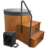 Horizon Cabins Cold Plunge Met Chiller – Model Stockholm | Custom IJsbad Met Geïntegreerde Smart Chiller (3–40°C) | Ook Te Gebruiken Als Mini Hottub | Inclusief Thermohout + Thermocover + Chiller Trap | Ice Bath Met App Controlled Koeler