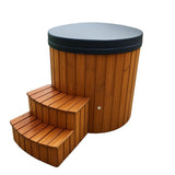 Horizon Cabins Cold Plunge Met Chiller – Model Stockholm | Custom IJsbad Met Geïntegreerde Smart Chiller (3–40°C) | Ook Te Gebruiken Als Mini Hottub | Inclusief Thermohout + Thermocover + Chiller Trap | Ice Bath Met App Controlled Koeler