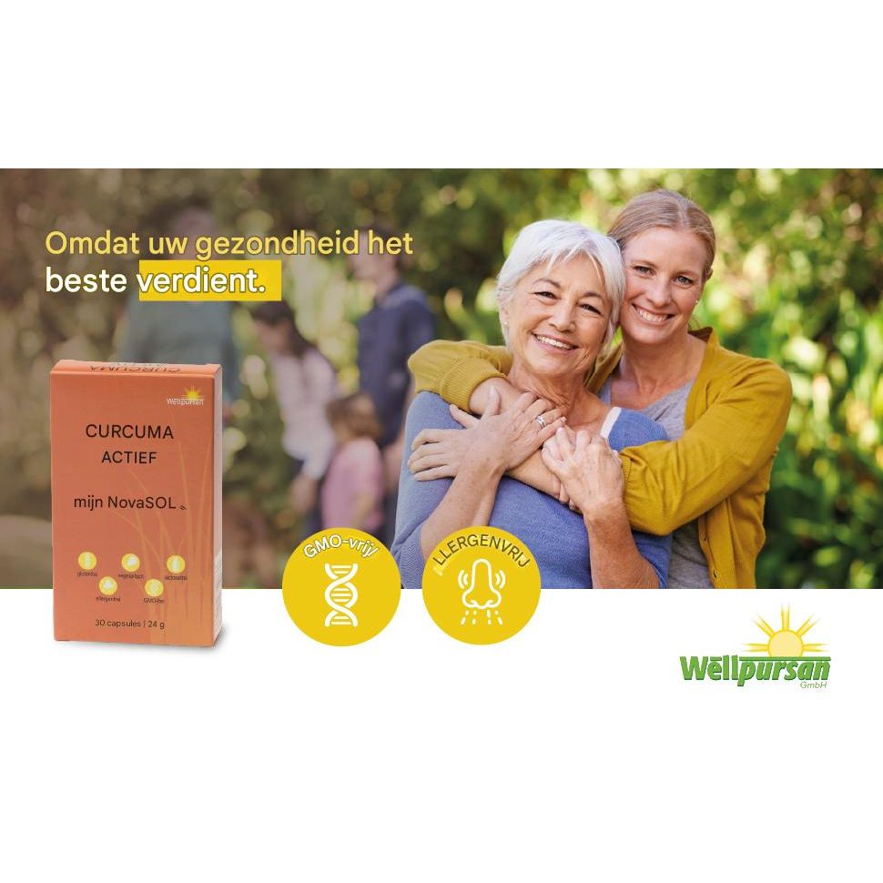 4x Wellpursan Curcuma Active (240 Capsules) – Hoogwaardige Kurkuma Capsules met BCM-95® – 7x Betere Opname, 100% Natuurlijk, GMO- en Glutenvrij