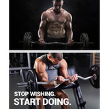 120 cm Halterstangenset – Rechte en Gebogen Curlstang met Veiligheidssluitingen | Gewichthefstangen voor Thuisfitness, Krachttraining en Bodybuilding