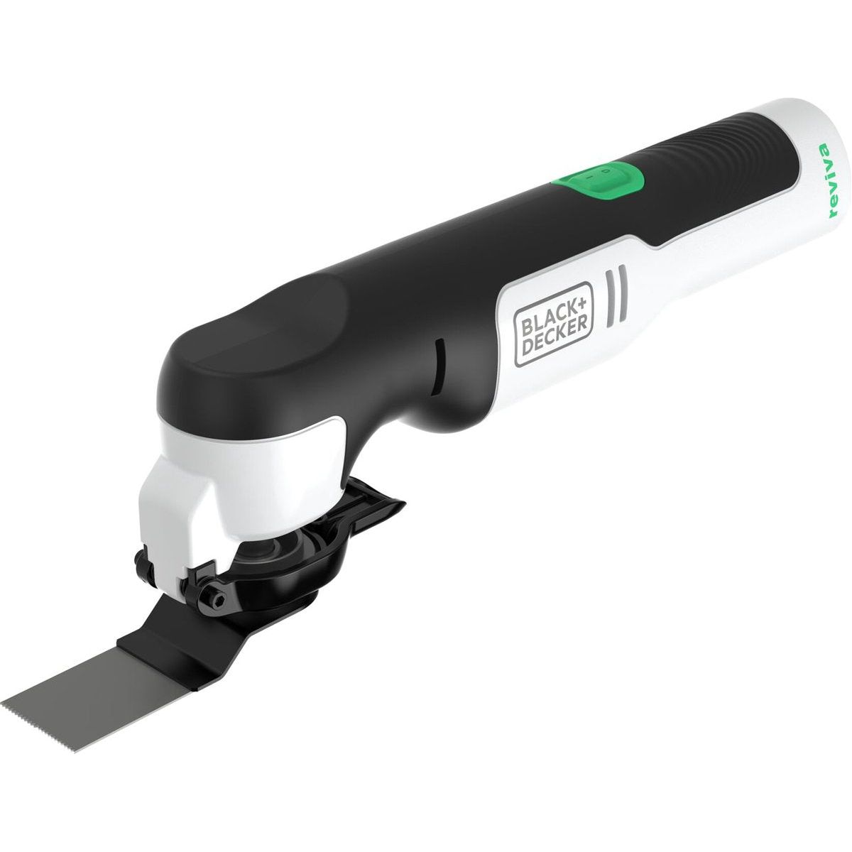 Black & Decker REVOS12C QW – Reviva Multitool – 12V – 1,5Ah – Oplaadbare Multitool – Met Accessoires – Duurzaam Gereedschap – Milieuvriendelijk – Compact – Krachtig – Voor Zagen – Schuren – Slijpen – Klussen – Binnen en Buiten