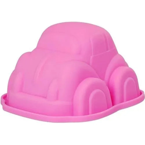 4 Stuks - Silicone Bakvormen - 3D Cartoon Auto Design - Ideaal voor Fondant, Gelei, Chocolade - Kindvriendelijk - Hittebestendig tot 230°C - Perfect voor Feestjes & Creatief Bakken - Willekeurige Kleur - Set van 4