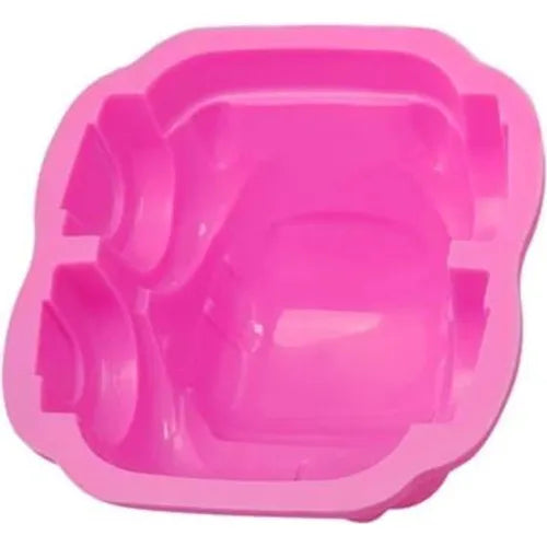 4 Stuks - Silicone Bakvormen - 3D Cartoon Auto Design - Ideaal voor Fondant, Gelei, Chocolade - Kindvriendelijk - Hittebestendig tot 230°C - Perfect voor Feestjes & Creatief Bakken - Willekeurige Kleur - Set van 4