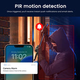 1080P Draadloze Zonnepaneel Beveiligingscamera – 355° Draaibaar – Nachtzicht in Kleur – Bewegingsdetectie – Oplaadbare 10000mAh Accu – IP65 Waterdicht – Bediening via App – Voor Binnen en Buiten