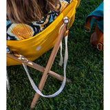 Opvouwbare Mini Strandstoel – Lichtgewicht Vouwstoel 460g – Compacte Picknickstoel 50cm – Draagbare Ligstoel Zonder Frame – Katoenen Kampeerstoel Voor Strand Park Tuin Camping – 120kg Draagkracht – Groene Relax Stoel