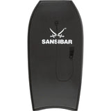Sansibar Bodyboard - 100x49x5 cm - Lichtgrijs - Instapmodel voor Beginners - Met Leash &amp; EPS-Schuimkern - Max. 85 kg