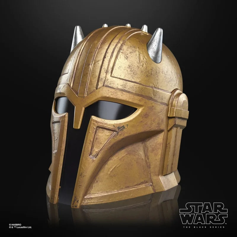 The Armorer helm – Star Wars Mandalorian elektronische cosplay helm – premium replica masker met licht en geluid – draagbare display helm verzamelobject roleplay masker model G0704