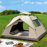 Automatische Camping Tent – Opvouwbare Pop-Up Tent – Waterdicht – Voor Tuin, Strand, Park en Outdoor Activiteiten – Khaki
