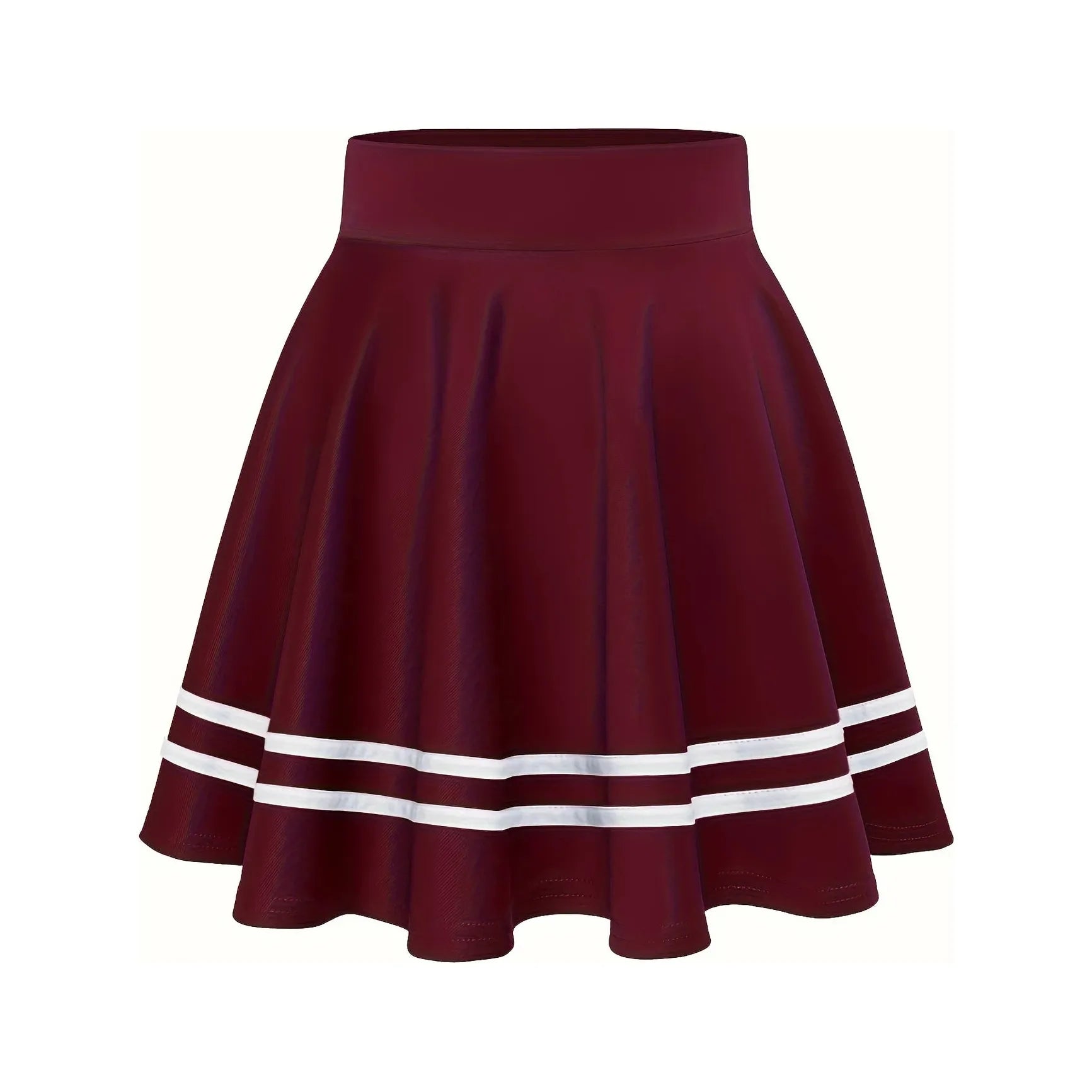 Koreaanse Plooirok – Maat M - Elegante Minirok met Dubbele Bies – Zachte Katoenmix – Zijrits met Haaksluiting – Schoolstijl / Kawaii / Casual – Comfortabele Pasvorm – Zwart / Grijs / Beige