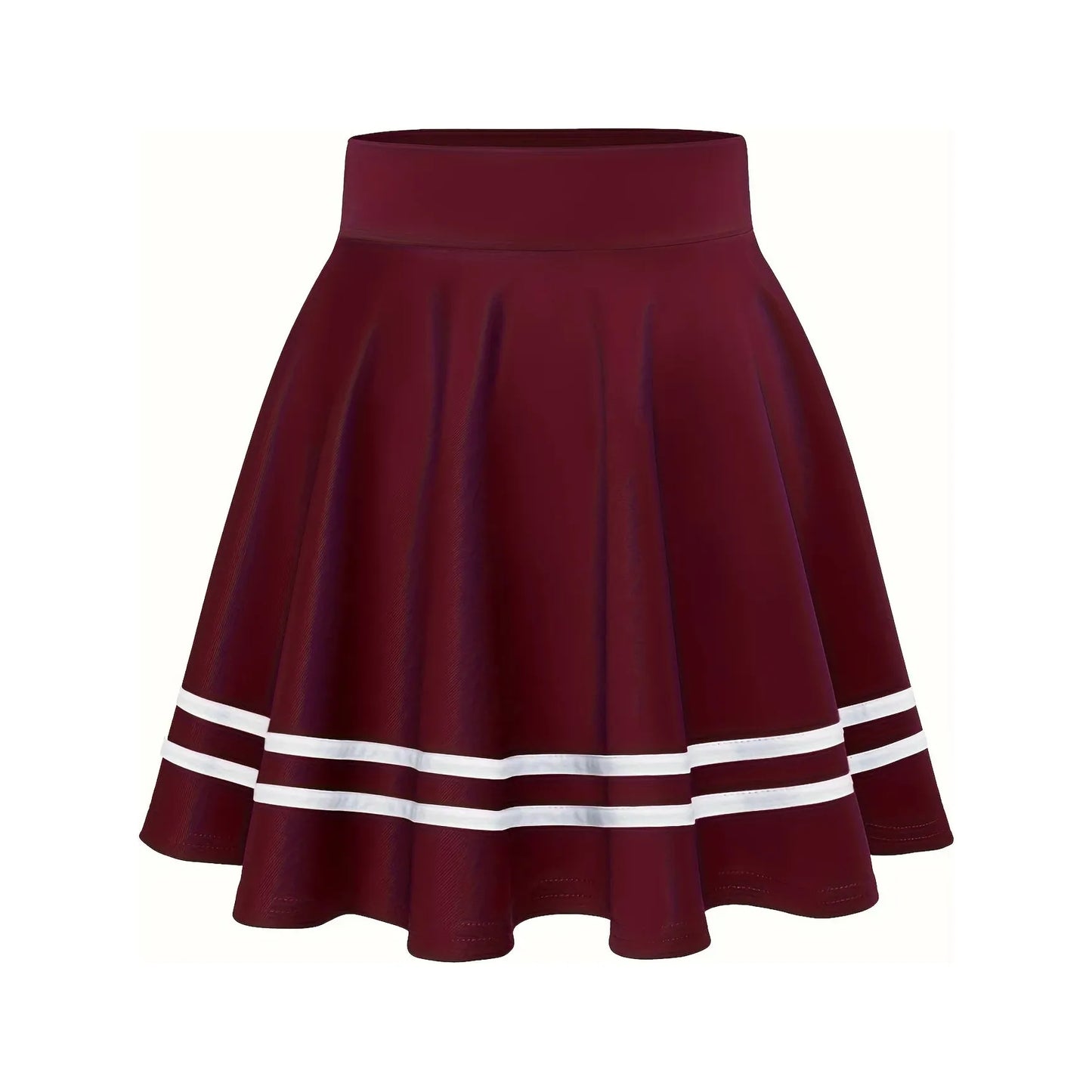 Koreaanse Plooirok – Maat M - Elegante Minirok met Dubbele Bies – Zachte Katoenmix – Zijrits met Haaksluiting – Schoolstijl / Kawaii / Casual – Comfortabele Pasvorm – Zwart / Grijs / Beige