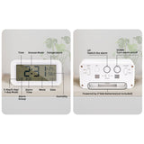 Multifunctioneel Digitale Wekker - LCD Display Met Lichtsensor - Snooze Functie - 3 Onafhankelijke Alarmen - Temperatuur- en Vochtigheidsweergave - Compact Design - Batterij Gevoed - 14x4,5x7cm