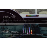 SoundbarRGB ritme lamp muziek visualizer – voice control audio spectrum LED light bar – USB Type C sound control lichtbalk met 32 LED kleuren – desktop auto gaming sfeerverlichting equalizer lamp zwart