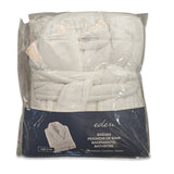 Eden Badjas – Korte Damesbadjas – Maat S/M – Zachte Ochtendjas met Ceintuur – Relaxed Fit – Comfortabel voor na Douche, Sauna of Ontspanning – Kleur: Crèmekleurig