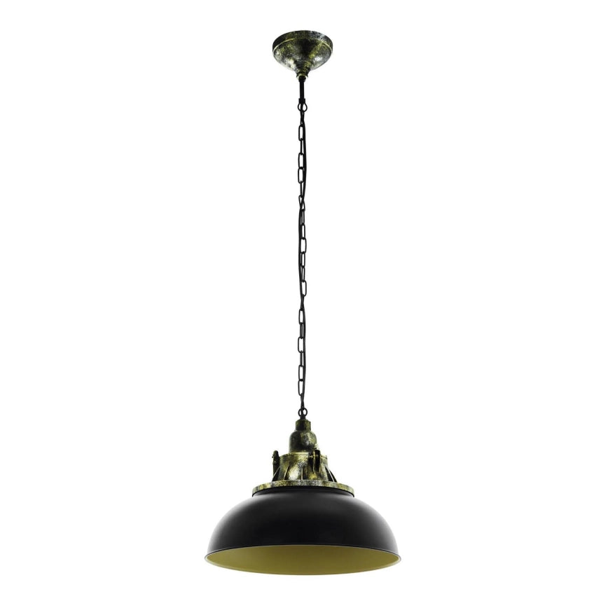 Hanglamp - Modern Design - 1 x E27 Fitting - Geschikt voor LED Lampen - 60W - 230V - Zwart Metalen Behuizing - Verstelbare Hoogte - Ideaal voor Woonkamer, Eetkamer en Slaapkamer