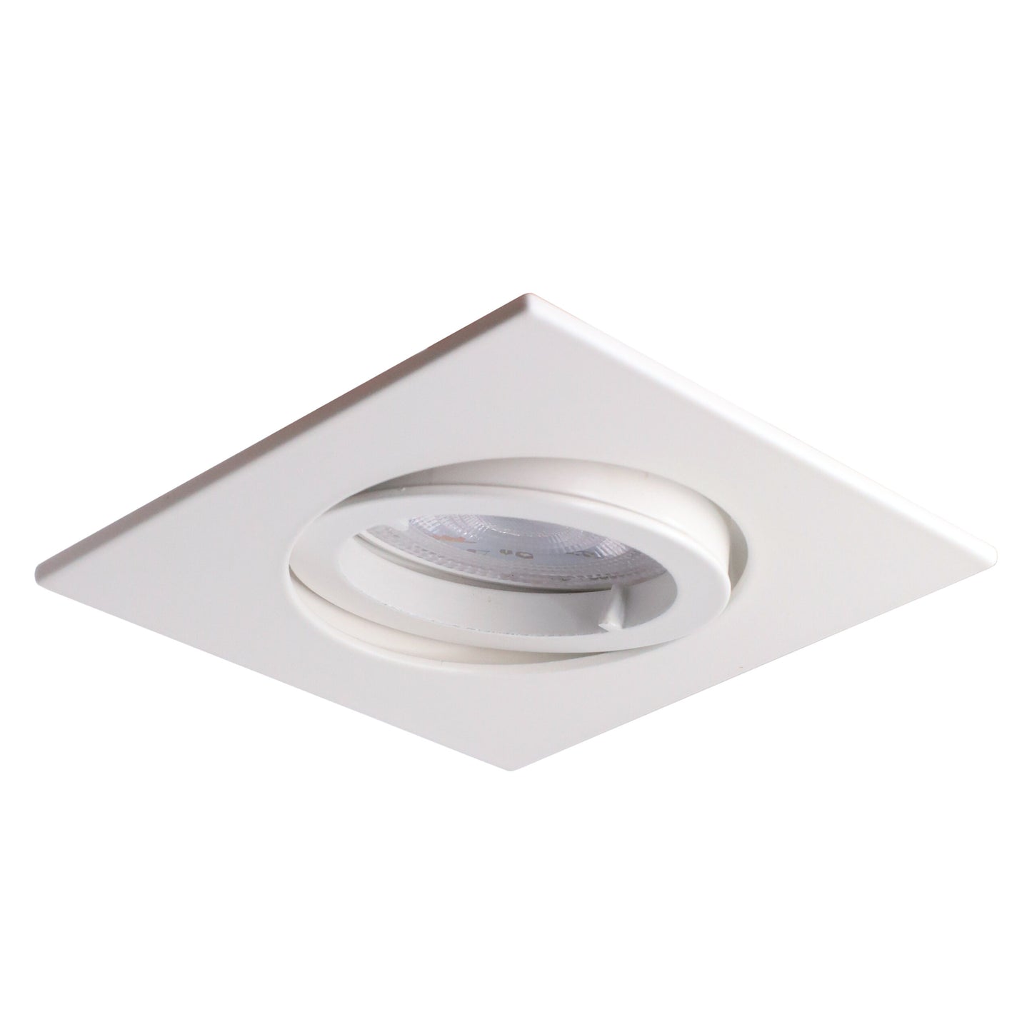 6-Pack Vierkante LED Inbouwspots met Kantelbare GU10 Fitting - LED Lampen Spots - Dimbare, Energiezuinige A++ Verlichting - IP44, Warm Wit (2700K) Of Koud Wit (6000K) - Wit - CE/RoHS