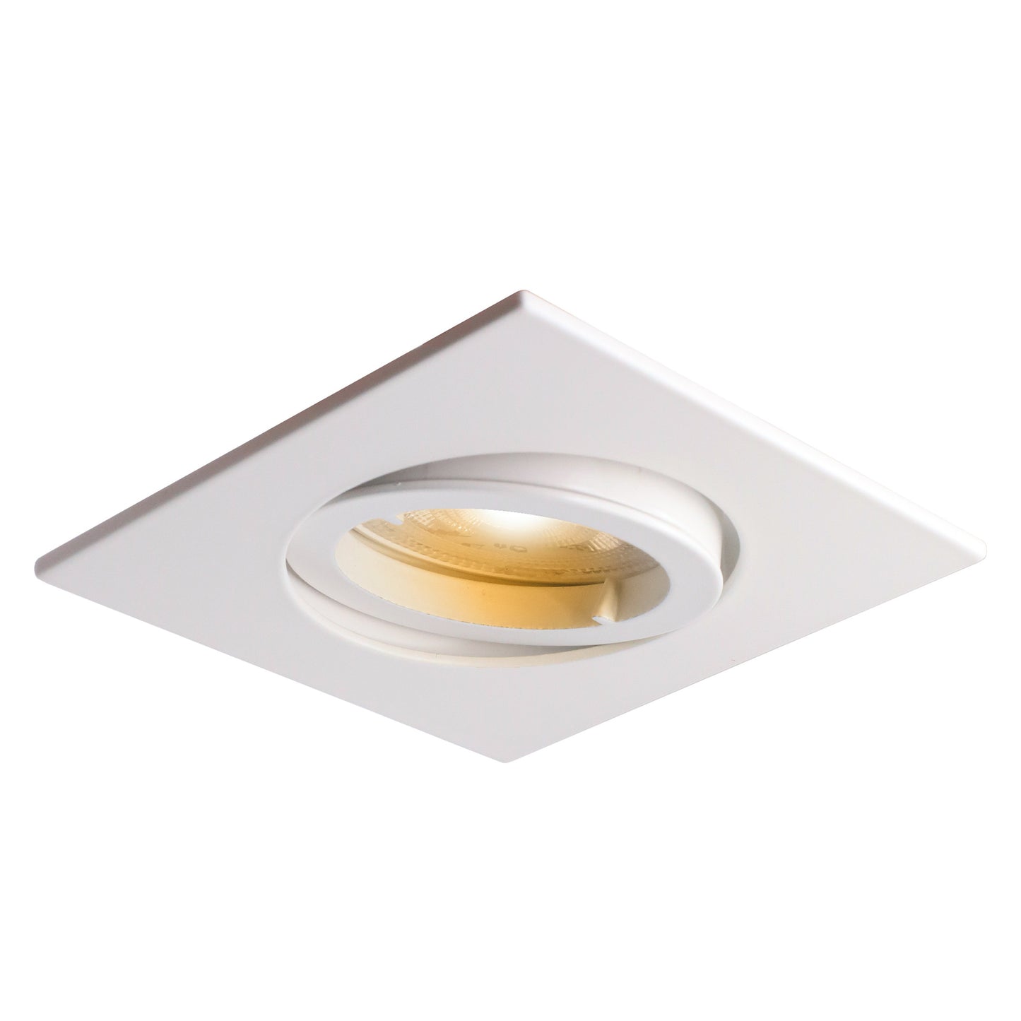 6-Pack Vierkante LED Inbouwspots met Kantelbare GU10 Fitting - LED Lampen Spots - Dimbare, Energiezuinige A++ Verlichting - IP44, Warm Wit (2700K) Of Koud Wit (6000K) - Wit - CE/RoHS