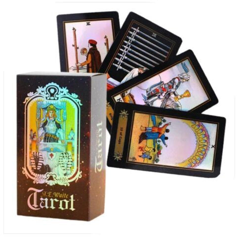 78-delige Tarotkaartenset met Kleurrijke Doos - Tarot Rider Waite Tarot Deck - Universele Vintage Toekomstvoorspelling Spelkaarten - Lotvoorspellingskaartspelset