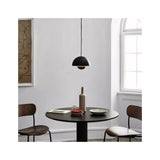 Moderne Ronde Hanglamp - Zwart 37x26cm - Elegante Plafondverlichting - Design Hanglamp - Eetkamer Hanglamp -Hoogwaardige Kwaliteit - Energiezuinige Verlichting - Tijdloos en Stijlvol Ontwerp - Voor Binnenhuisdecoratie - Eenvoudige Installatie