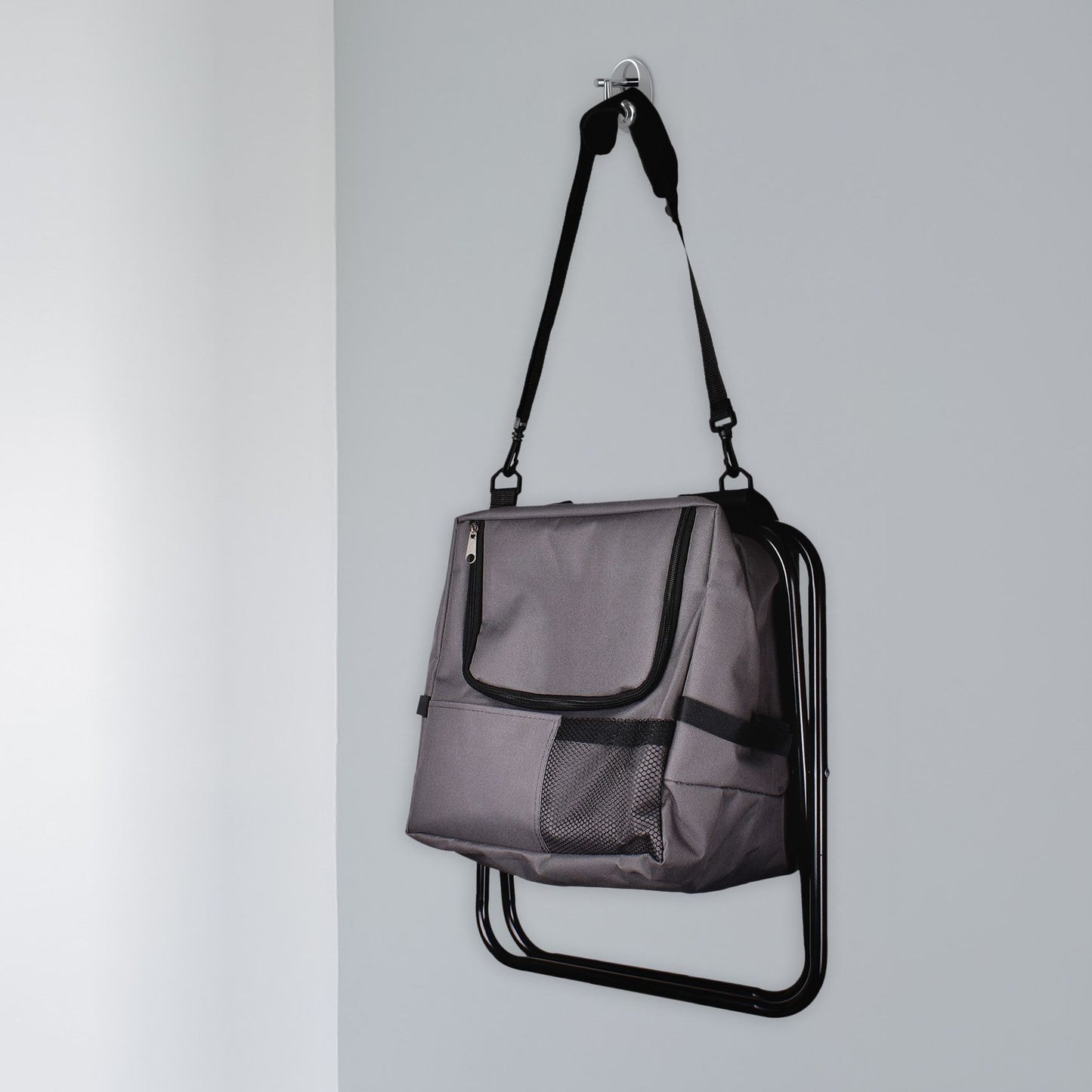 Spetebo Opvouwbare Campingstoel met Geïntegreerde Koeltas - 21L – 2-in-1 Kruk en Koelbox – Lichtgewicht – 21L Isolatievak – Ideaal voor Vissen, Kamperen en Picknicks – 42x36x29 cm