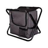 Spetebo Opvouwbare Campingstoel met Geïntegreerde Koeltas – 2-in-1 Kruk en Koelbox – Lichtgewicht – 21L Isolatievak – Ideaal voor Vissen, Kamperen en Picknicks – 42x36x29 cm