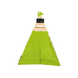 Houten Tipitent - Speeltent - Kinder Tipi Tent - Tipi Speelhuis - Tent van Hout en Textiel - Eenvoudig op te zetten - Inclusief opbergzak - Ideaal voor binnenshuis en buitenshuis - Hoogte 150 cm - Perfect voor creatief spel en avontuur