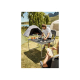 Crivit – Opvouwbare Campingtafel – Aluminium Frame – MDF Tafelblad – 80 x 60 x 70 cm – Lichtgewicht – Draagbaar – Inklapbaar – Max 30 kg – Voor Kamperen – Picknick – Tuin – Binnen en Buiten