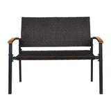 BRUBAKER Milano – Inklapbare Ronde Tafel – Ø 70 cm – Glazen Tafelblad – Metaal – Weerbestendig – Antraciet – Te Gebruiken als Bijzettafel of Eettafel – Voor Binnen en Buiten