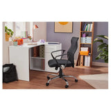 LIVARNO Home Bureaustoel - Ergonomisch Design - In Hoogte Verstelbaar - Met Kantelmechanisme - Ademend Netstof Rugleuning - Zwart