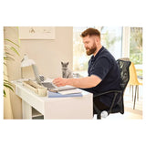 LIVARNO Home Bureaustoel - Ergonomisch Design - In Hoogte Verstelbaar - Met Kantelmechanisme - Ademend Netstof Rugleuning - Zwart