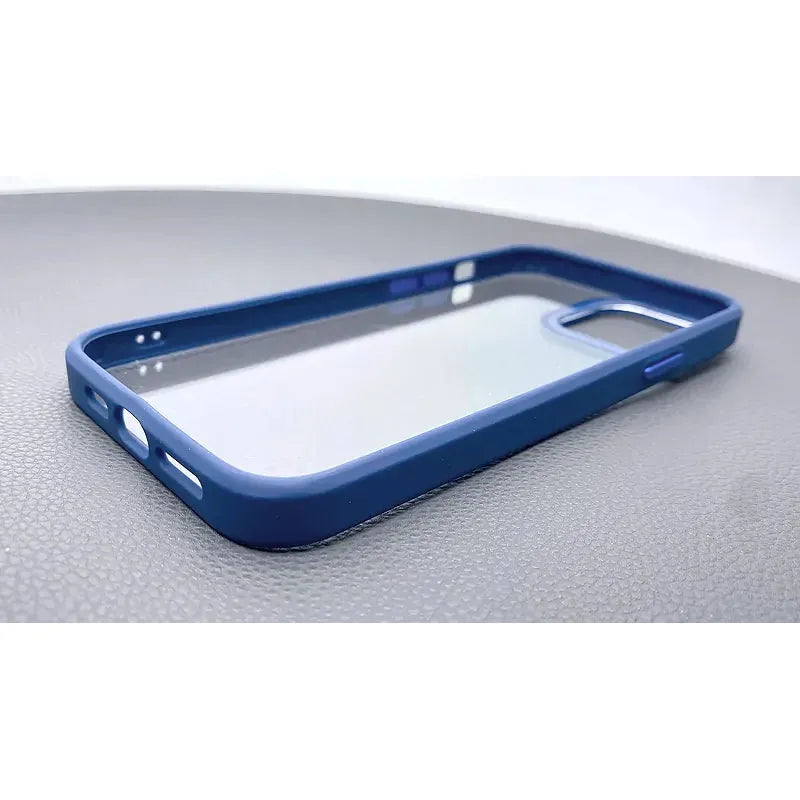 Premium iPhone 11 Schokbestendige Beschermhoes - Elegante Blauwe Frosted Bumper Case, Perfecte Pasvorm & Duurzaam Materiaal - Bescherm Jouw Telefoon in Stijl