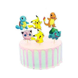 24 Stuks Pikachu Pokémon Taartdecoraties - Niet-Eetbare Cupcake Toppers - Veilig & Duurzaam - Ideaal voor Pokémon-Thema Verjaardagsfeestjes