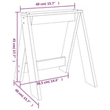 2 Stuks - Houten Krukken - 40x40x45 cm - Massief Grenenhout - Robuust en Duurzaam - Geschikt voor Woonkamer, Keuken en Slaapkamer - Tijdloos Design - Multifunctioneel Gebruik