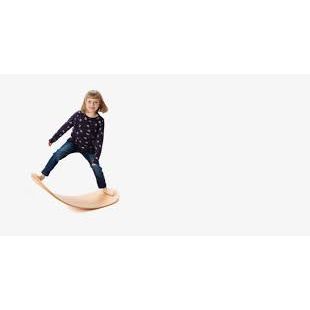 We Rock balansboard – houten wiebelbord voor kinderen – FSC beukenhout balansbord – Montessori speelgoed – wobble board – gebogen speelbord voor balans en motoriek – natuurlijk gelakt houten speelbord – duurzaam kinderspeelgoed