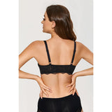 Dobreva - Kant Minimizer BH - Plunge Beha met Beugel - Verkleinende BH - Kant Bralette - Verstelbare Schouderbandjes - Maat 85B - Lace Bra - Minimizer Bra